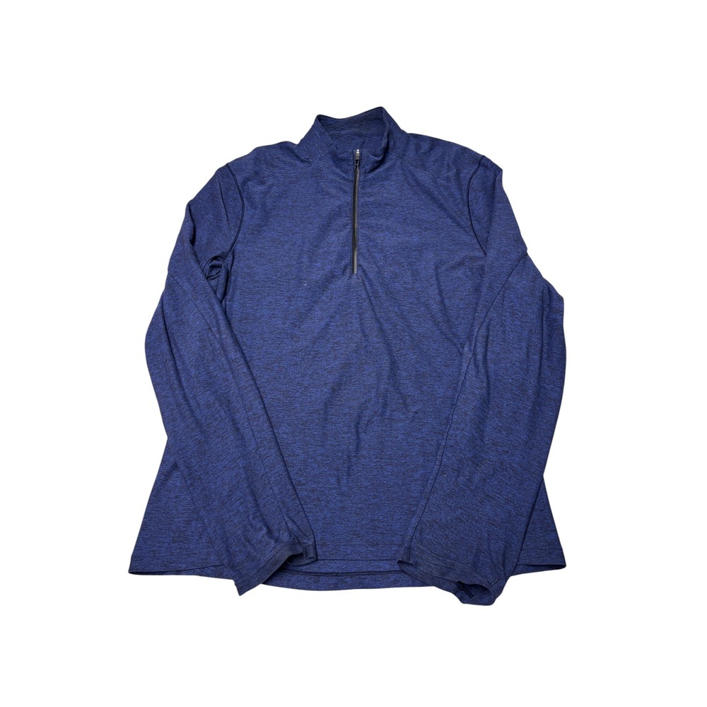 Lululemon Surge‎ Warm 1/2 Zip Mens Medium Heathered Blue  LM3AORS